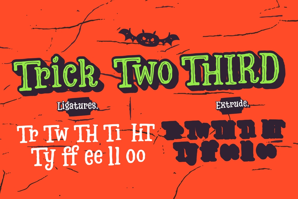 Ejemplo de fuente Hatter Halloween Banner Dirt